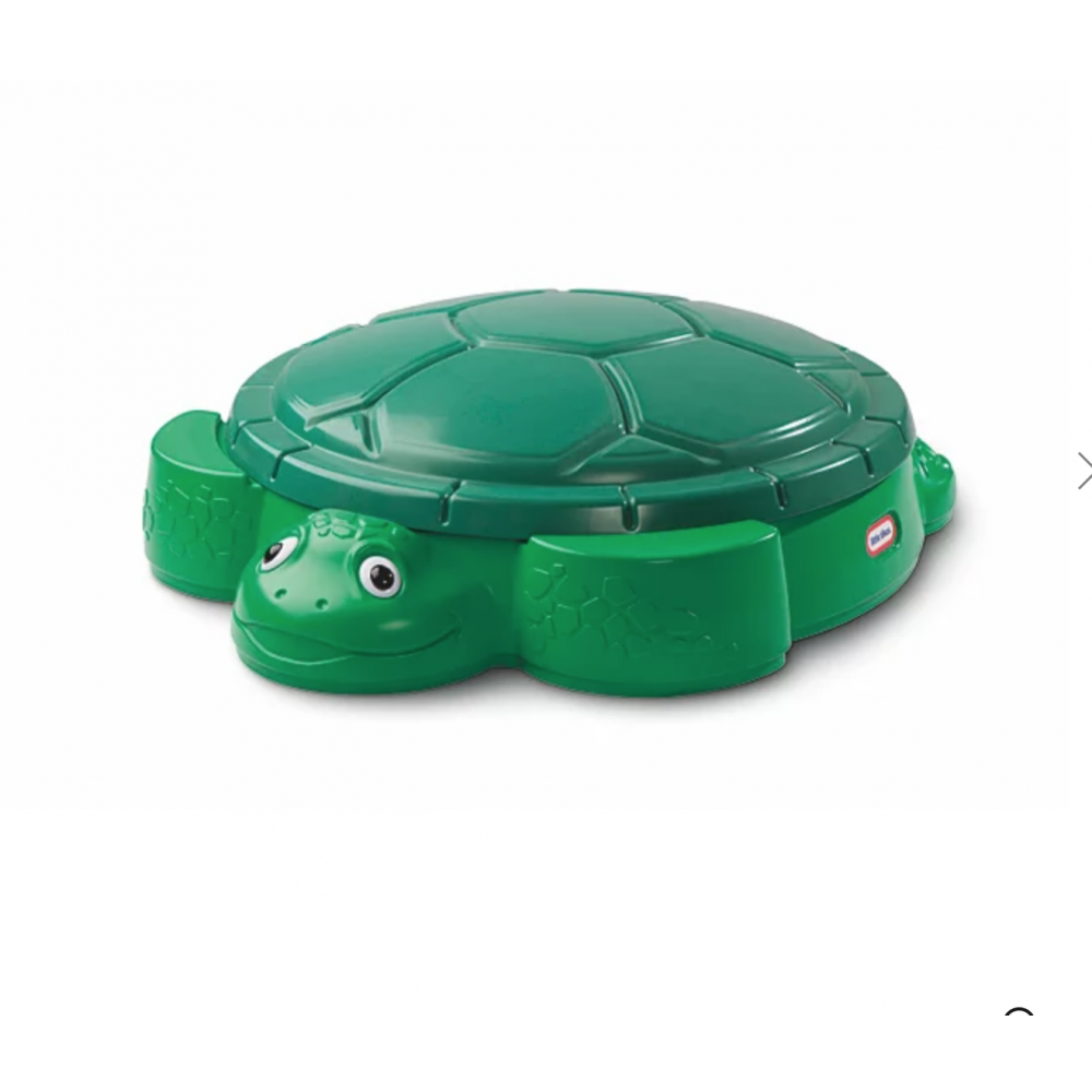 little tikes green turtle sandbox